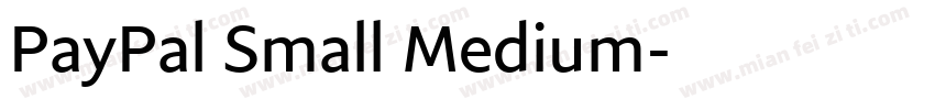 PayPal Small Medium字体转换